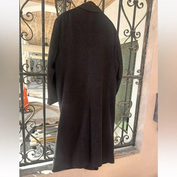 Loro Piana Men’s 100% Cashmere Charcoal Grey Overcoat Made In Italy